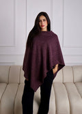 Crimson Plum Cashmere Cape