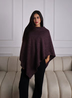 Crimson Plum Cashmere Cape