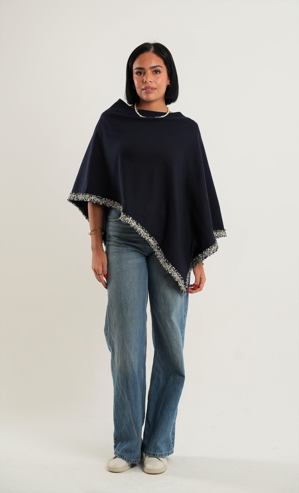 Azure Cape in Dark Blue