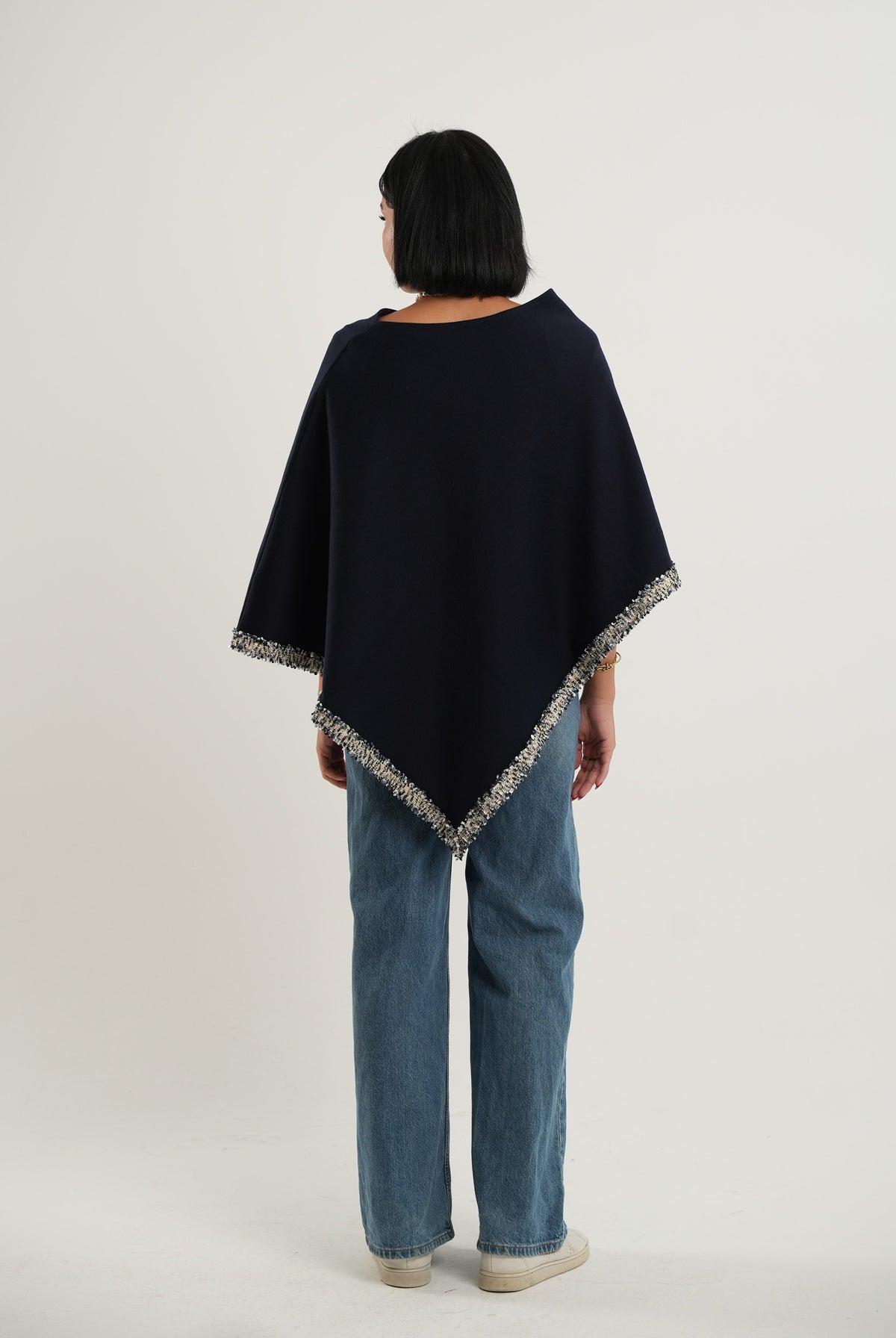 Azure Cape in Dark Blue