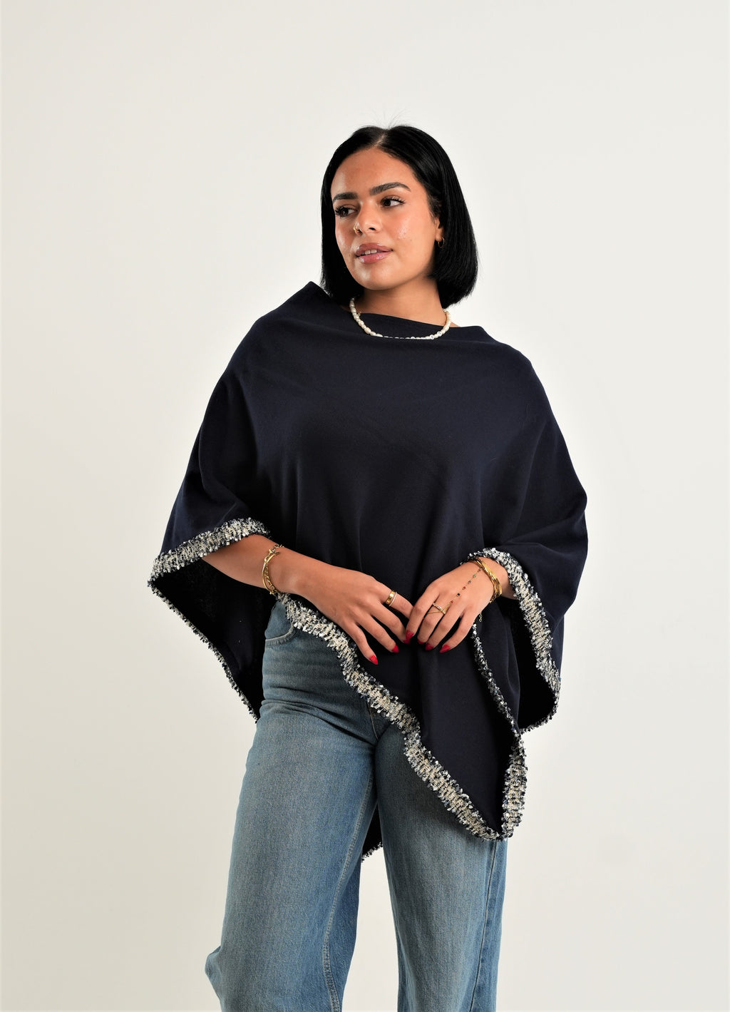 Azure Cape in Dark Blue