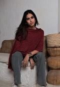 Burgundy Bloom Spring Cape