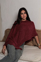 Burgundy Bloom Spring Cape