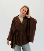 Suede Poncho