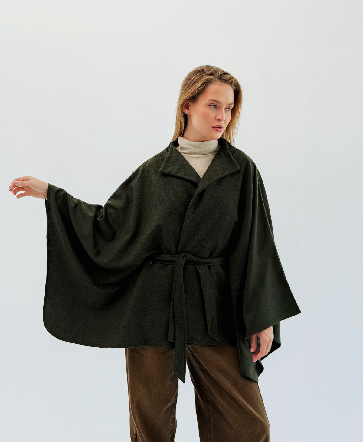 Glacia Wool Poncho