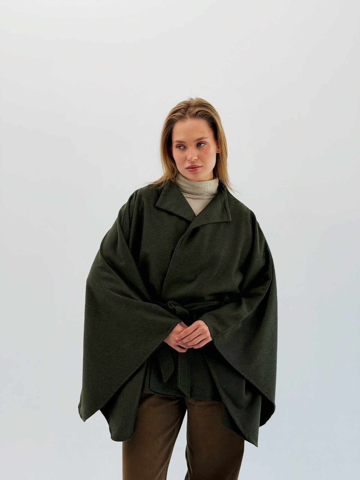 Glacia Wool Poncho