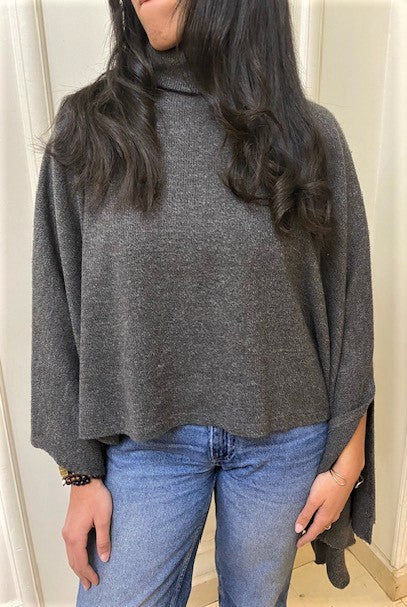 High Neck Poncho