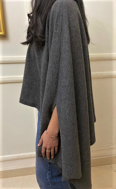 High Neck Poncho