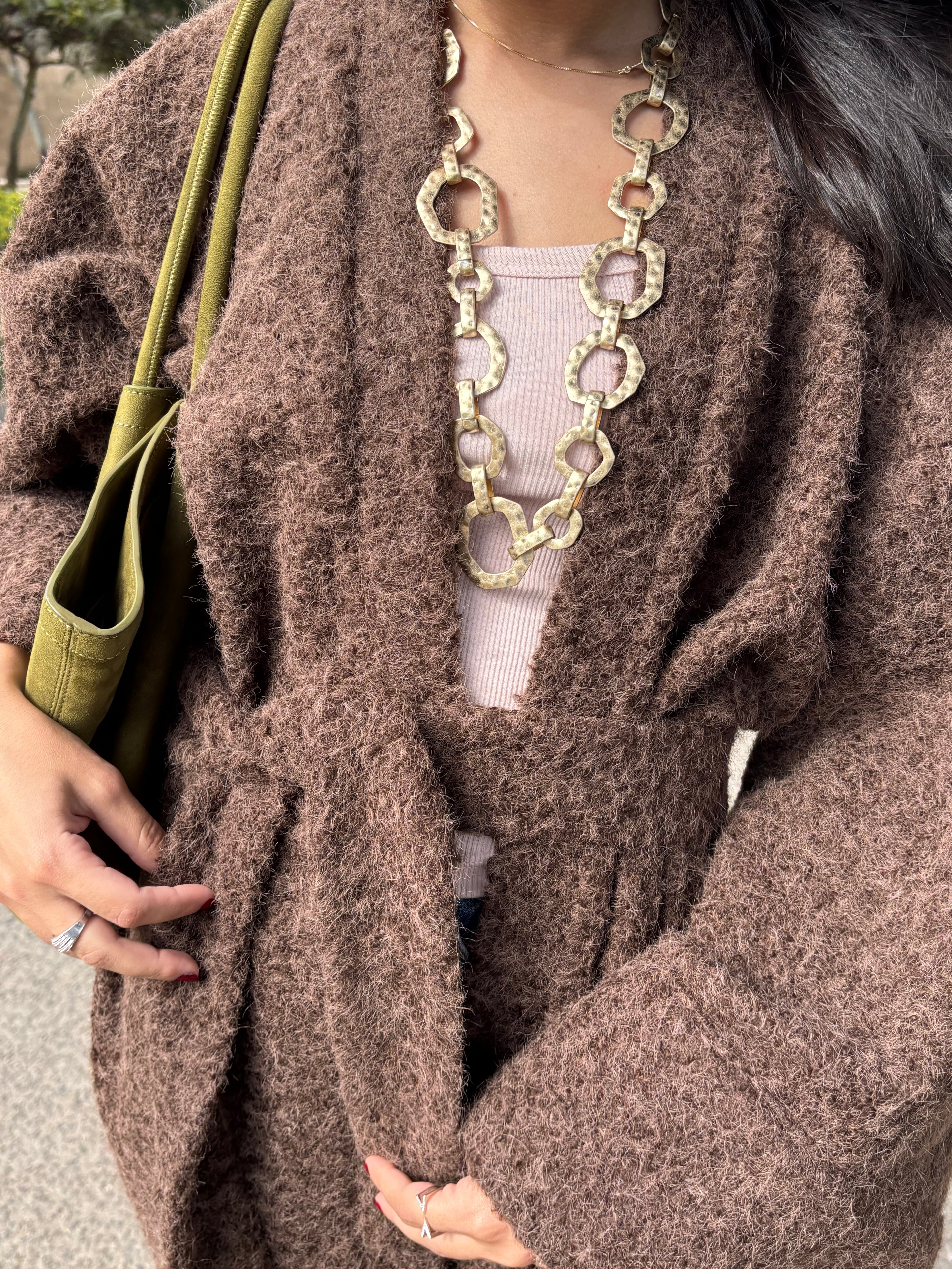 Coat Kimono Brown