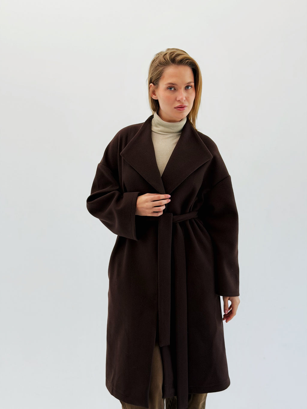 Everyday Long Brown Coat
