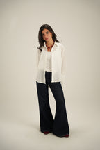 Everyday Embroidered Shirt - White