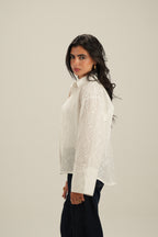 Everyday Embroidered Shirt - White