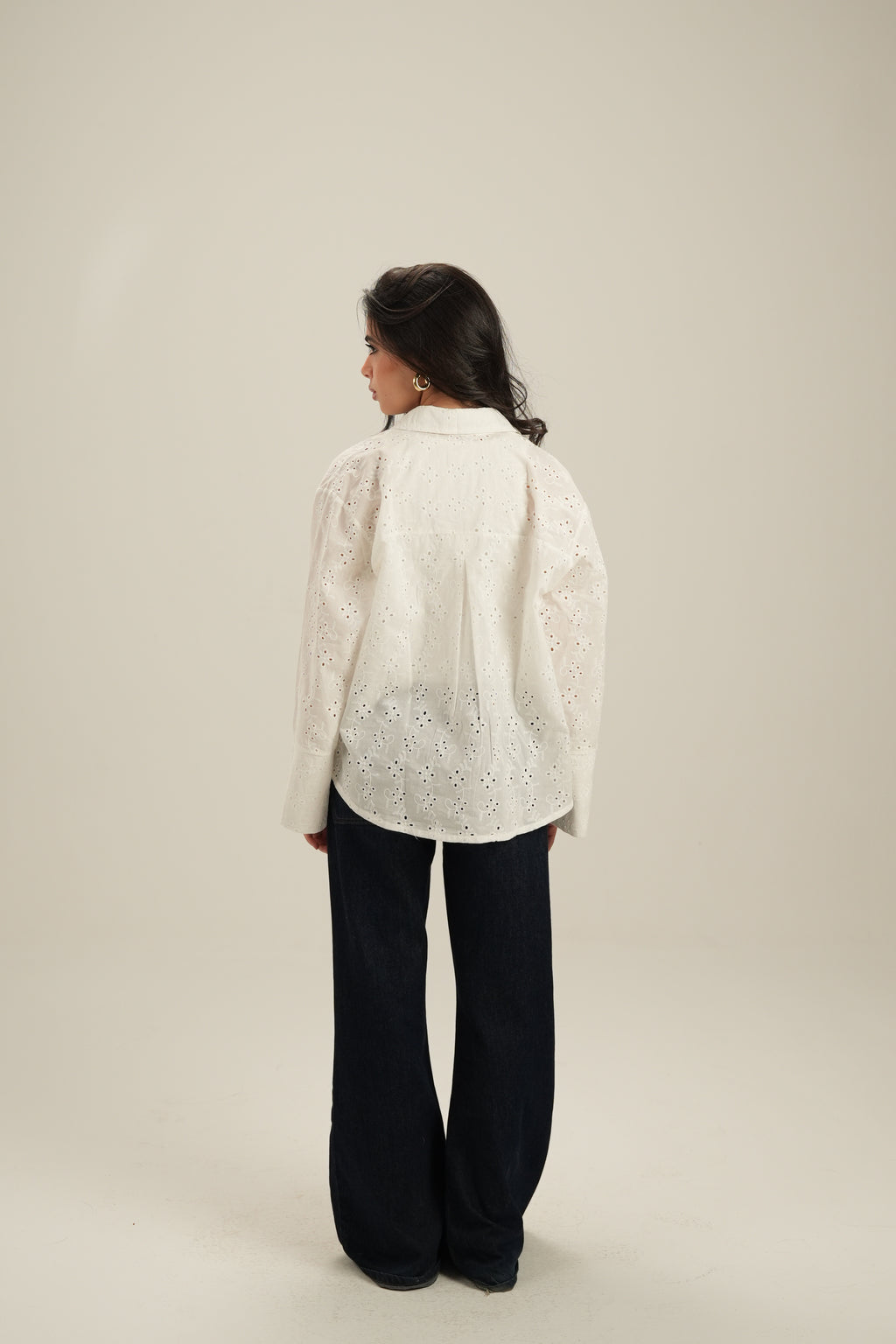 Everyday Embroidered Shirt - White