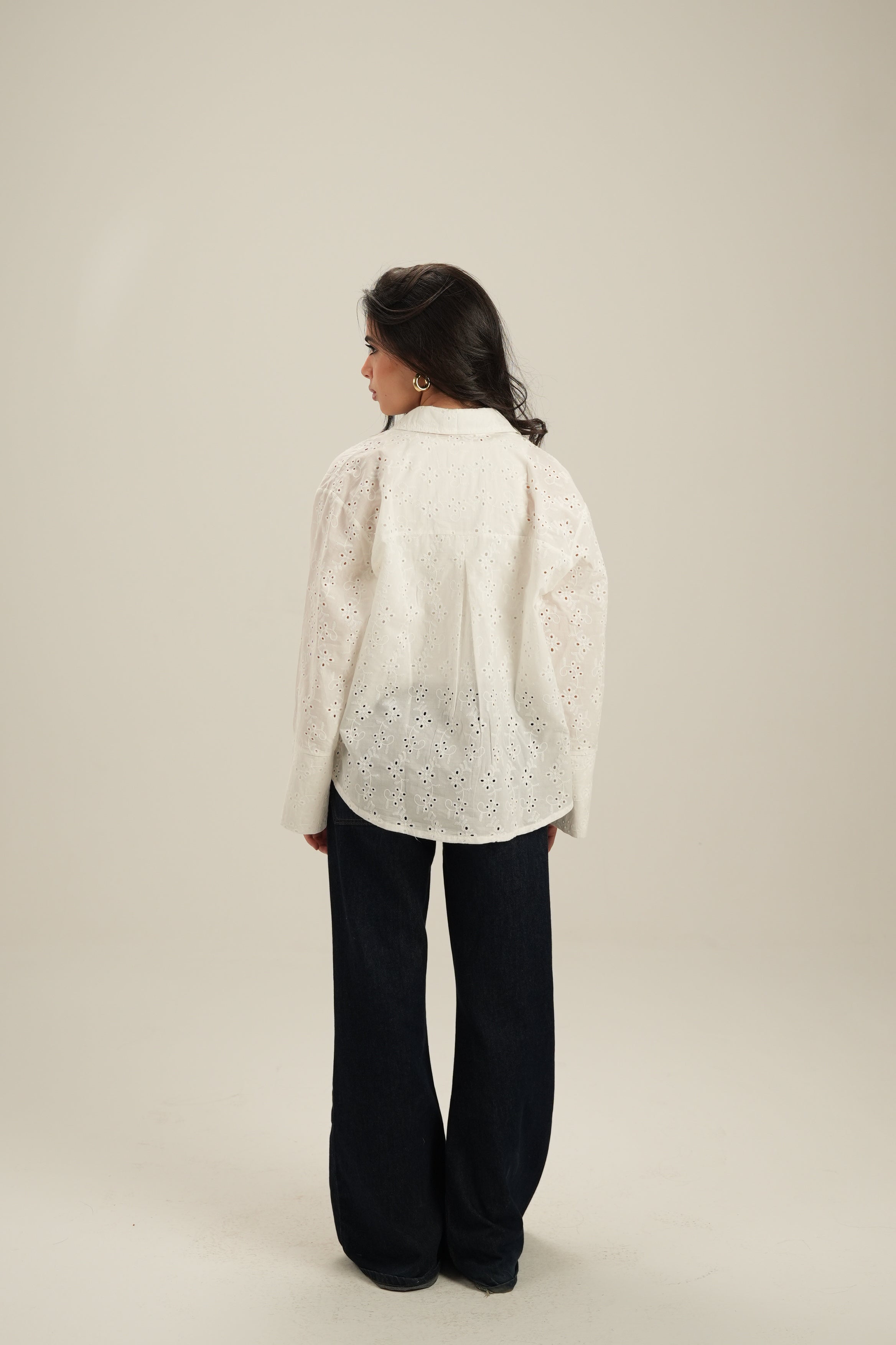 Everyday Embroidered Shirt - White