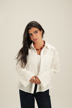 Everyday Embroidered Shirt - White
