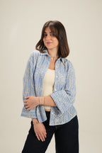 Everyday Embroidered Shirt - Blue