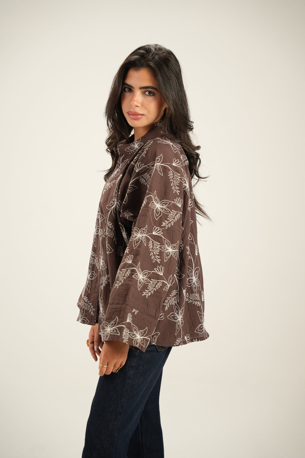 Embroidered Cotton Kimono