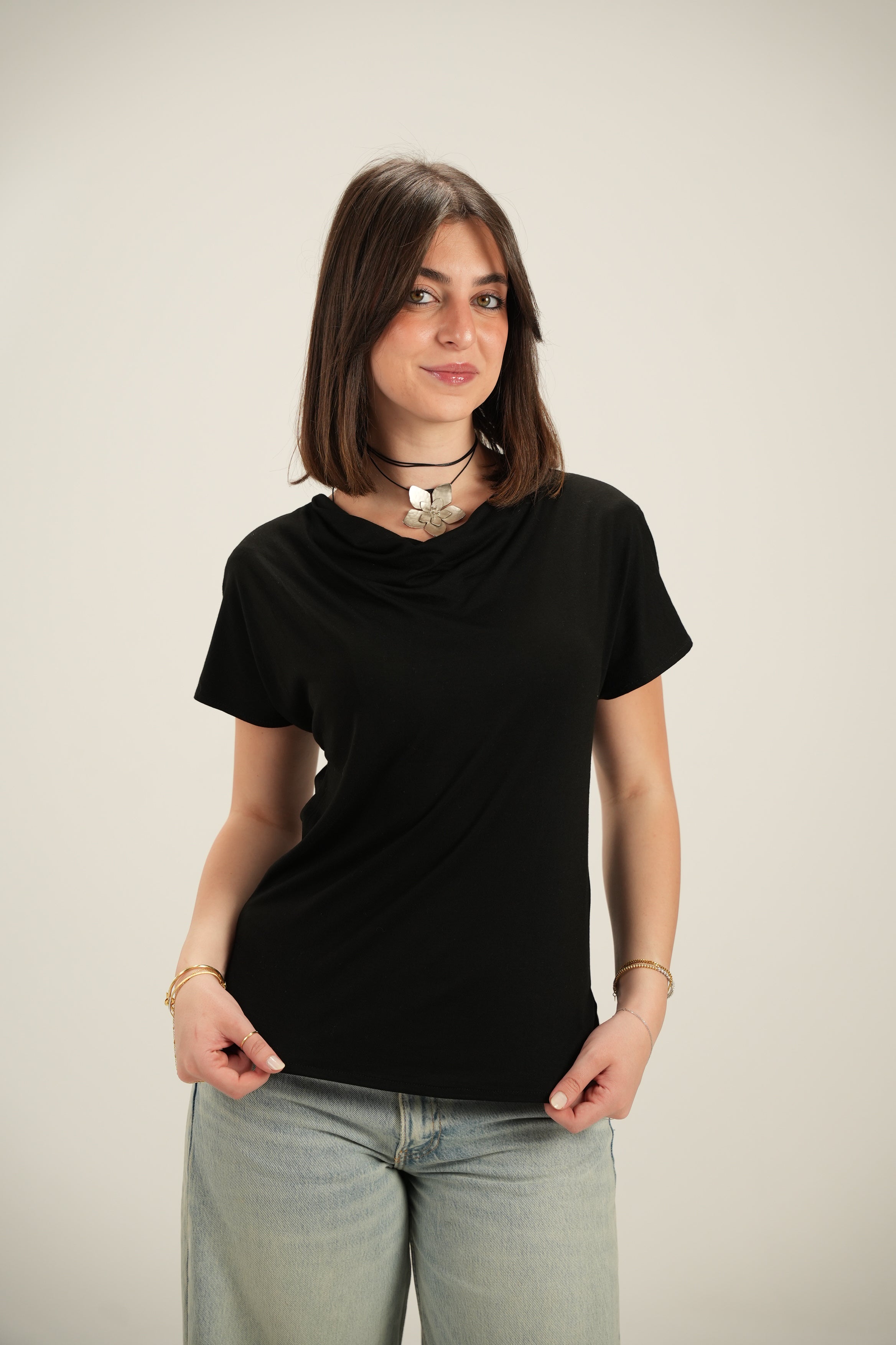 Serra Cowl Neckline Top
