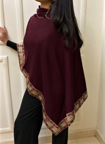 Burgundy Layl Cape