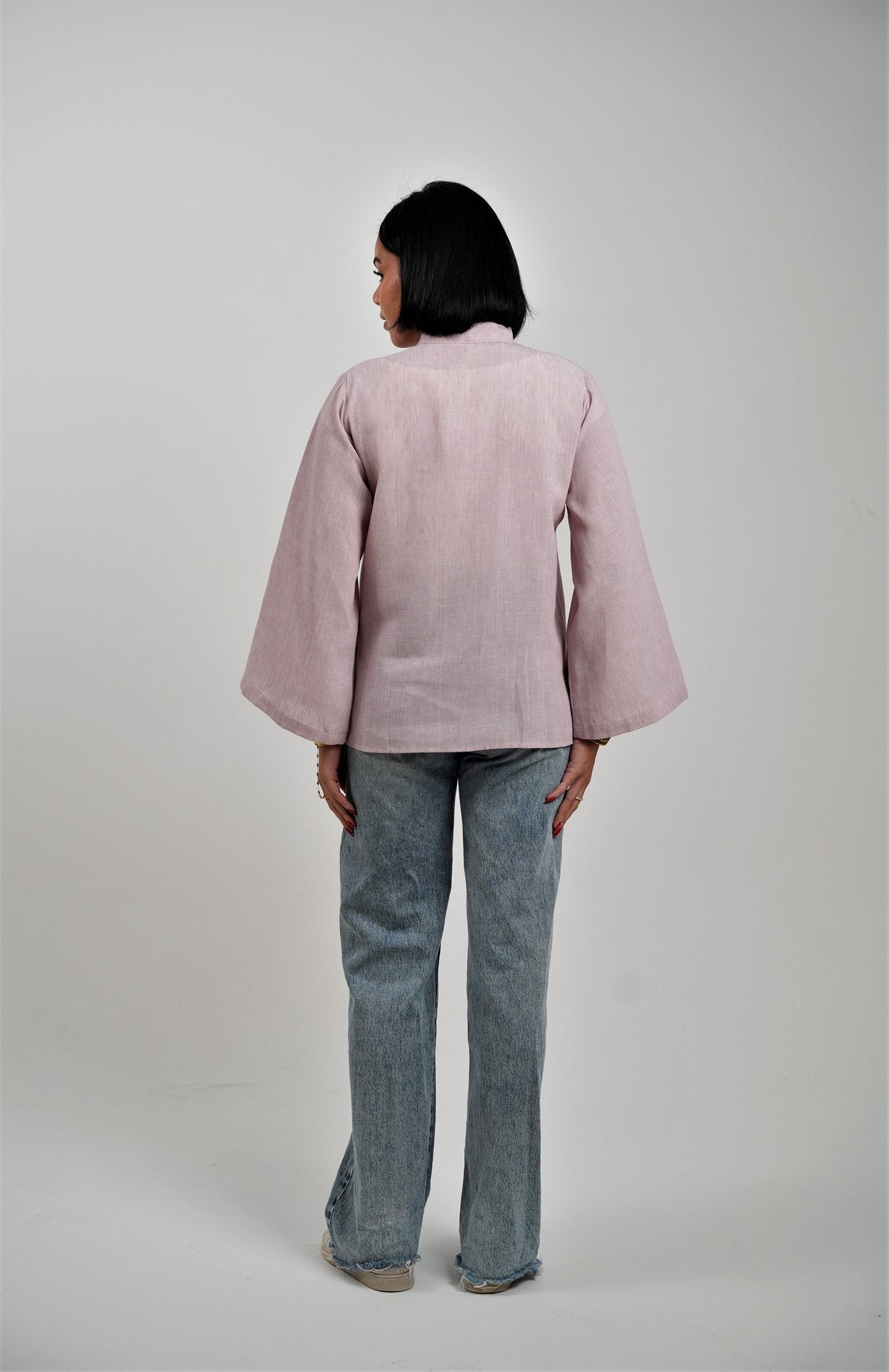 Mandarin Linen Shirt