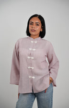 Mandarin Linen Shirt