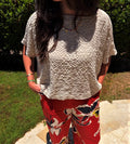 Crinkle Poncho Shirt