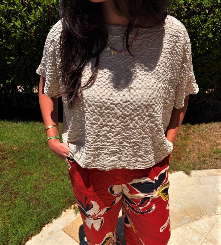 Crinkle Poncho Shirt