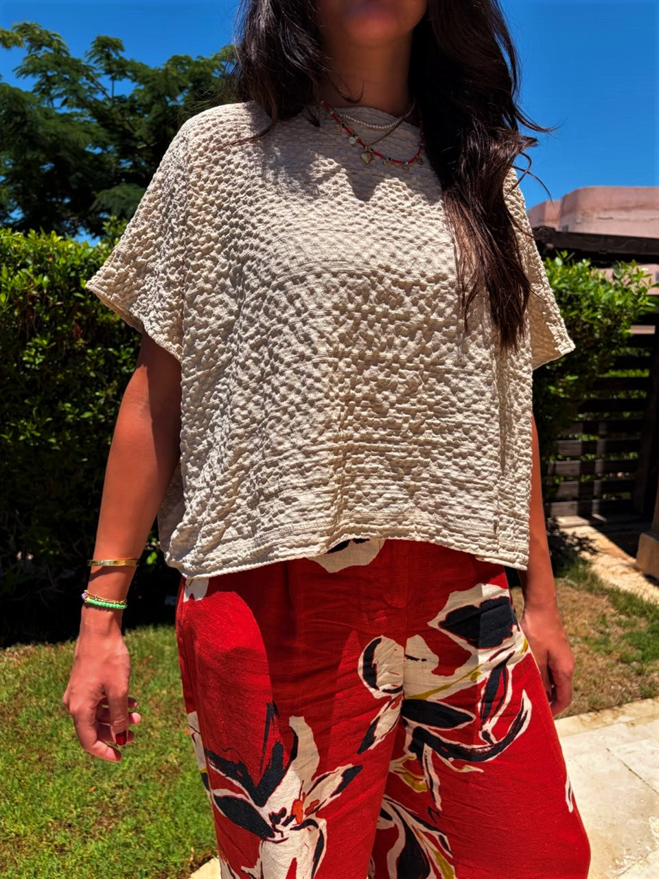 Crinkle Poncho Shirt