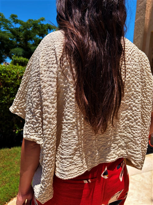 Crinkle Poncho Shirt