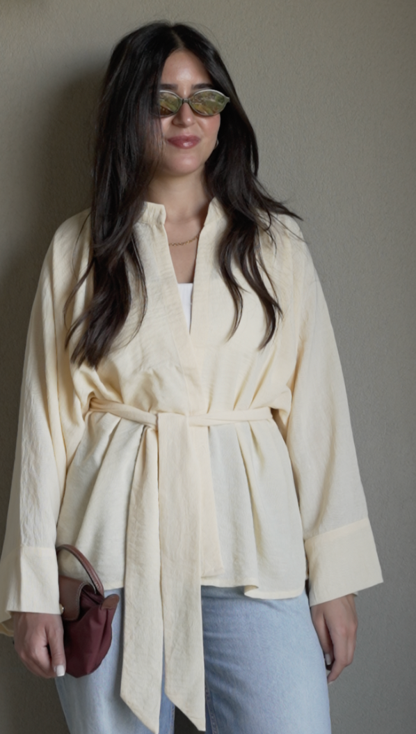 Linen Kimono with Belt