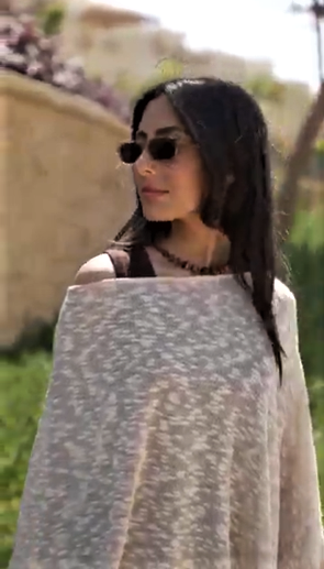 Asymmetric Mocha Mix Cape