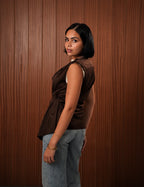 Suede Sculpt Vest