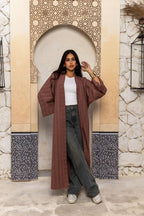 Crimson Wool Kaftan