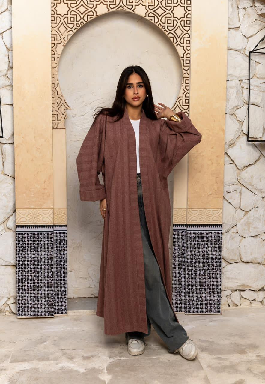 Crimson Wool Kaftan