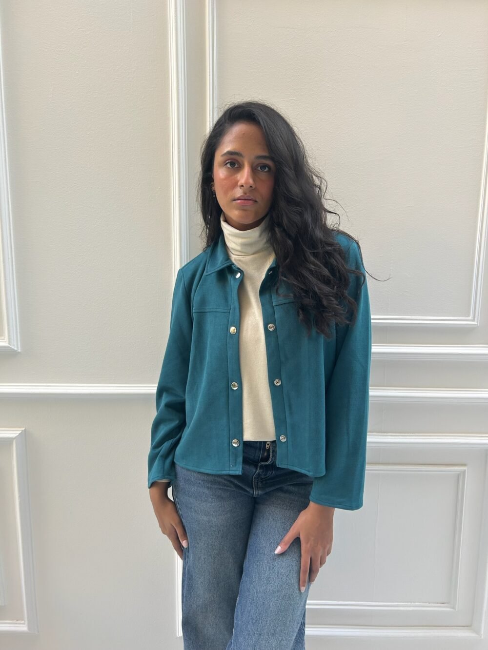 Blue Suede Jacket - Image 3