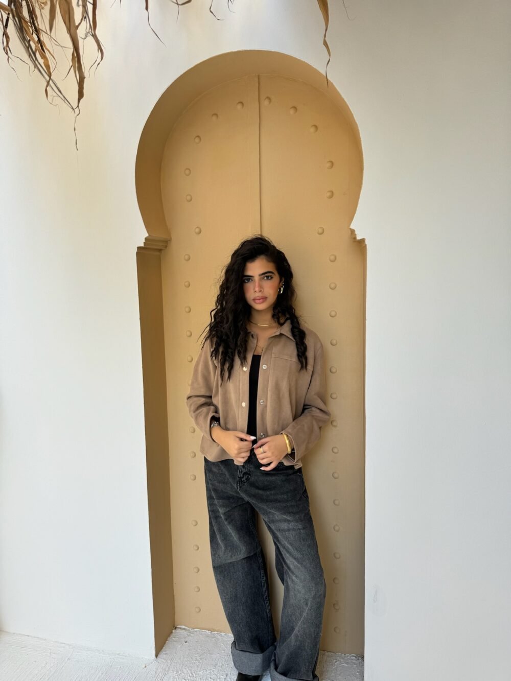 Beige Suede Jacket - Image 2