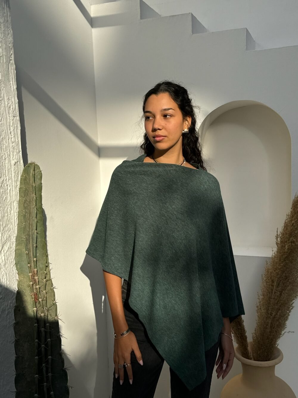 Wool Jersey Cape