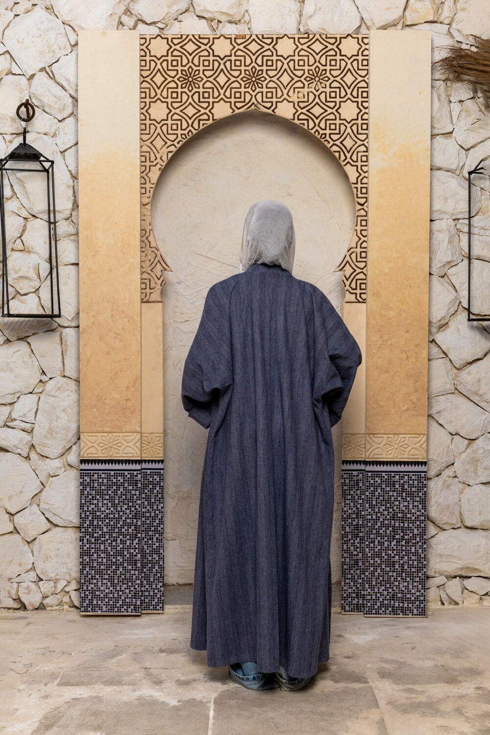 Saphire Wool Kaftan - Image 4