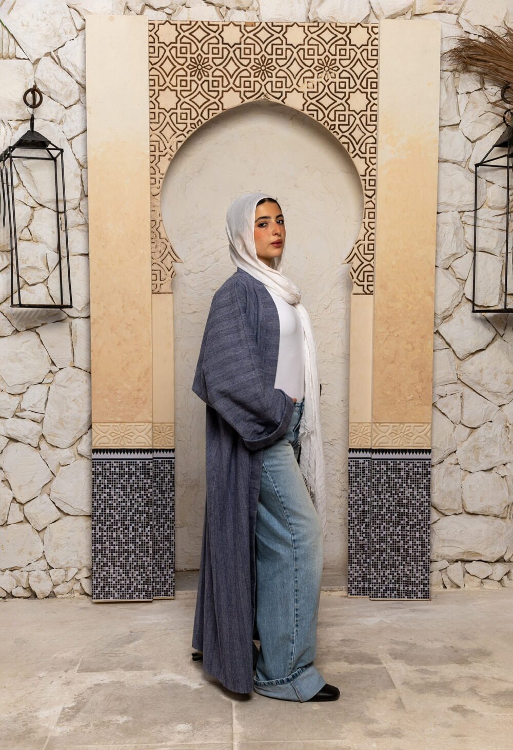 Saphire Wool Kaftan - Image 3