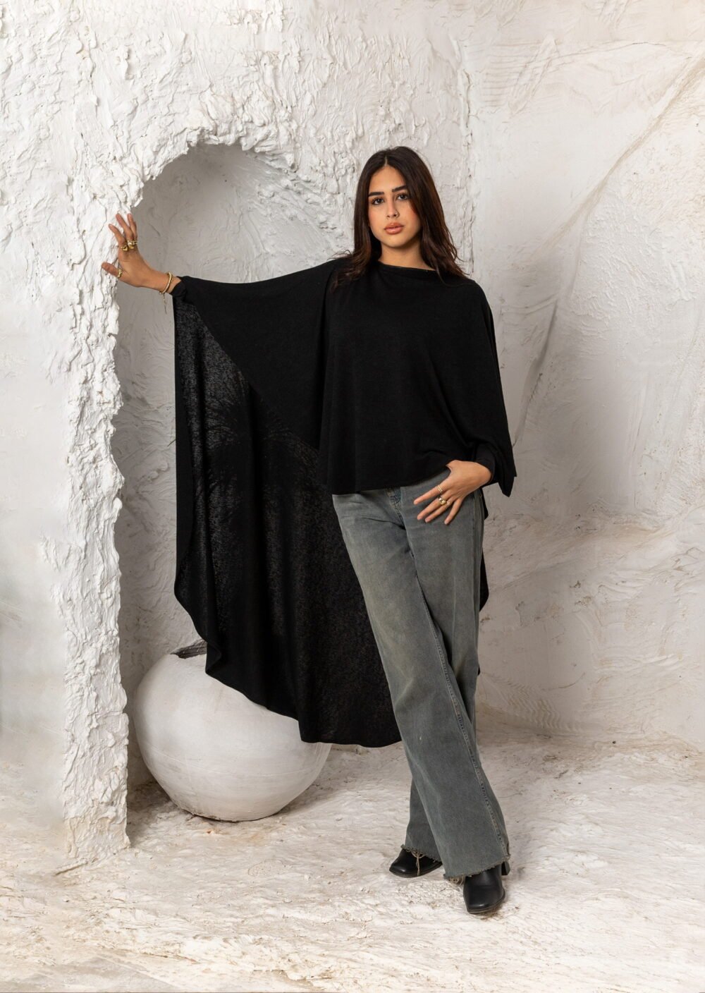 Flowy Soft Viscose Cape (Long)