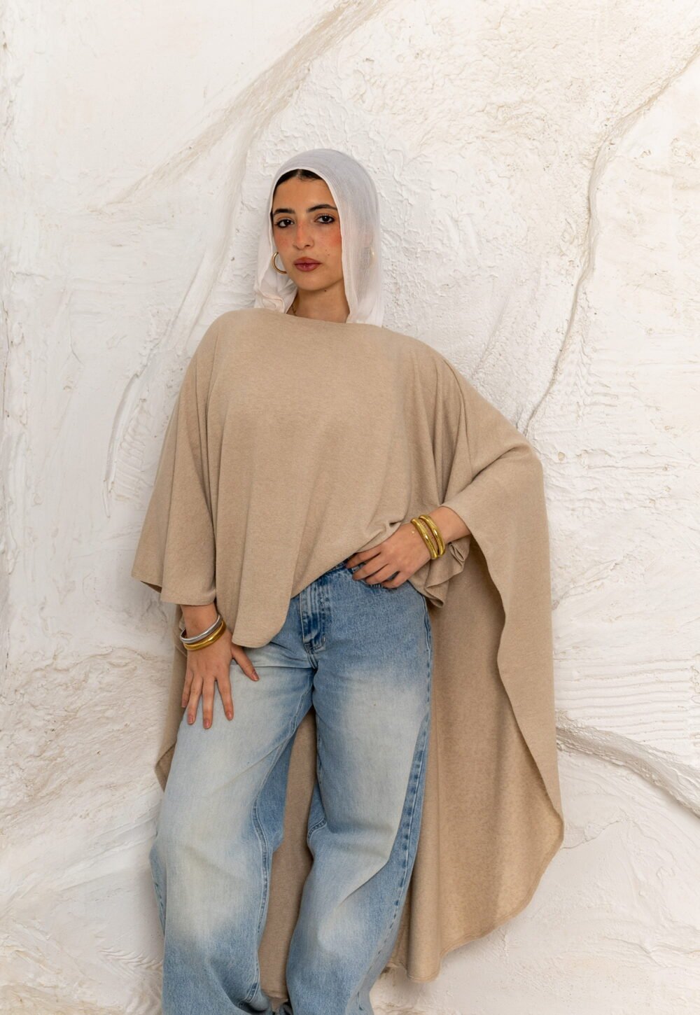 Flowy Soft Viscose Cape (Long) - Image 3