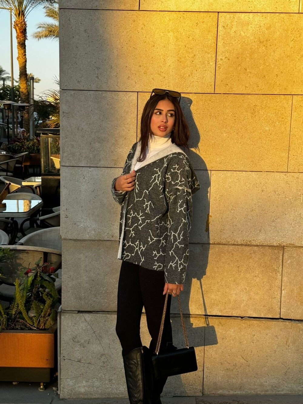 Grey Wool Jacket - Short - Image 3