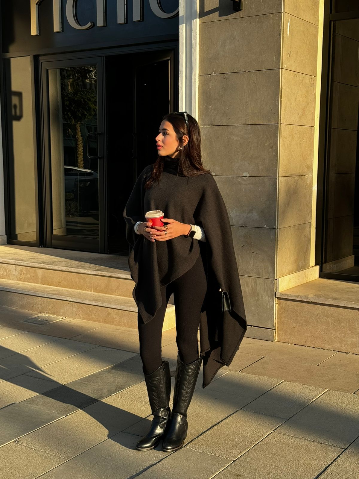 High Neck Poncho - Image 2