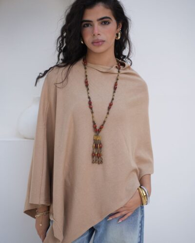 Aurora Cape in Camel Gold