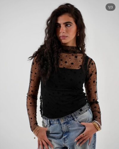 Tulle Top Black