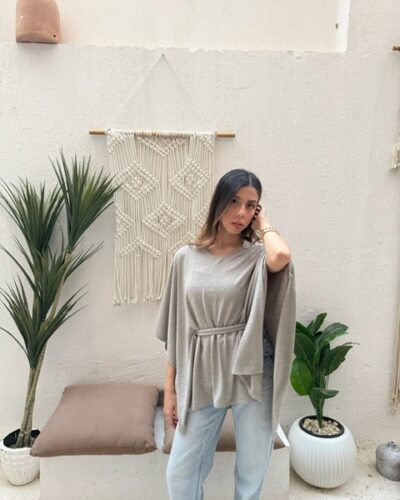 V Haze Poncho Tricot