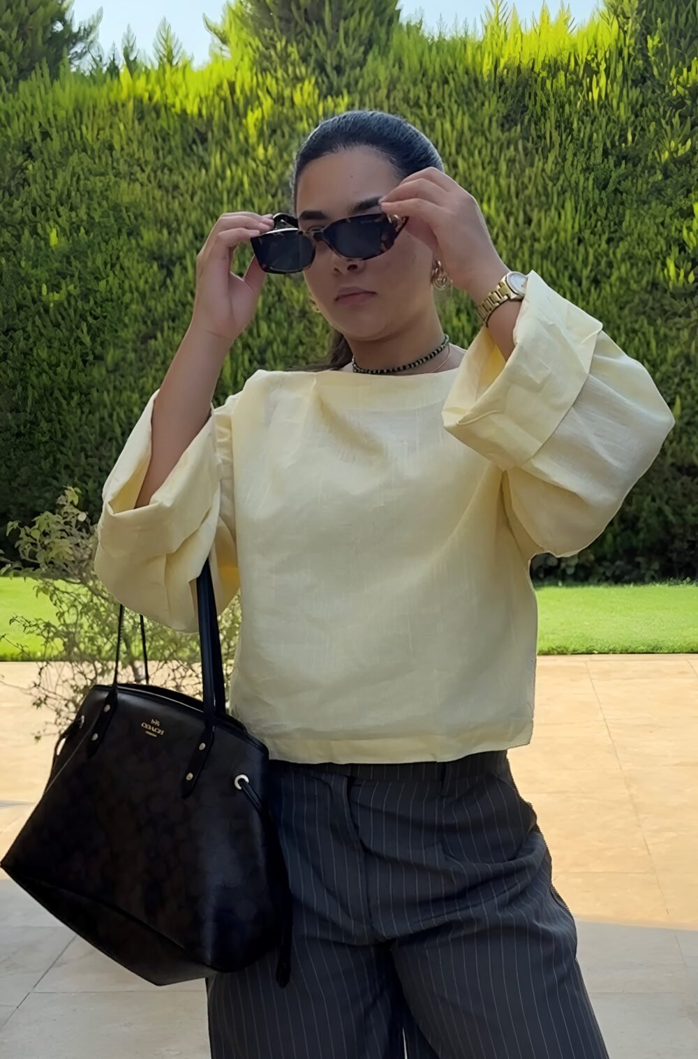 Soléa Long Sleeve linen Top