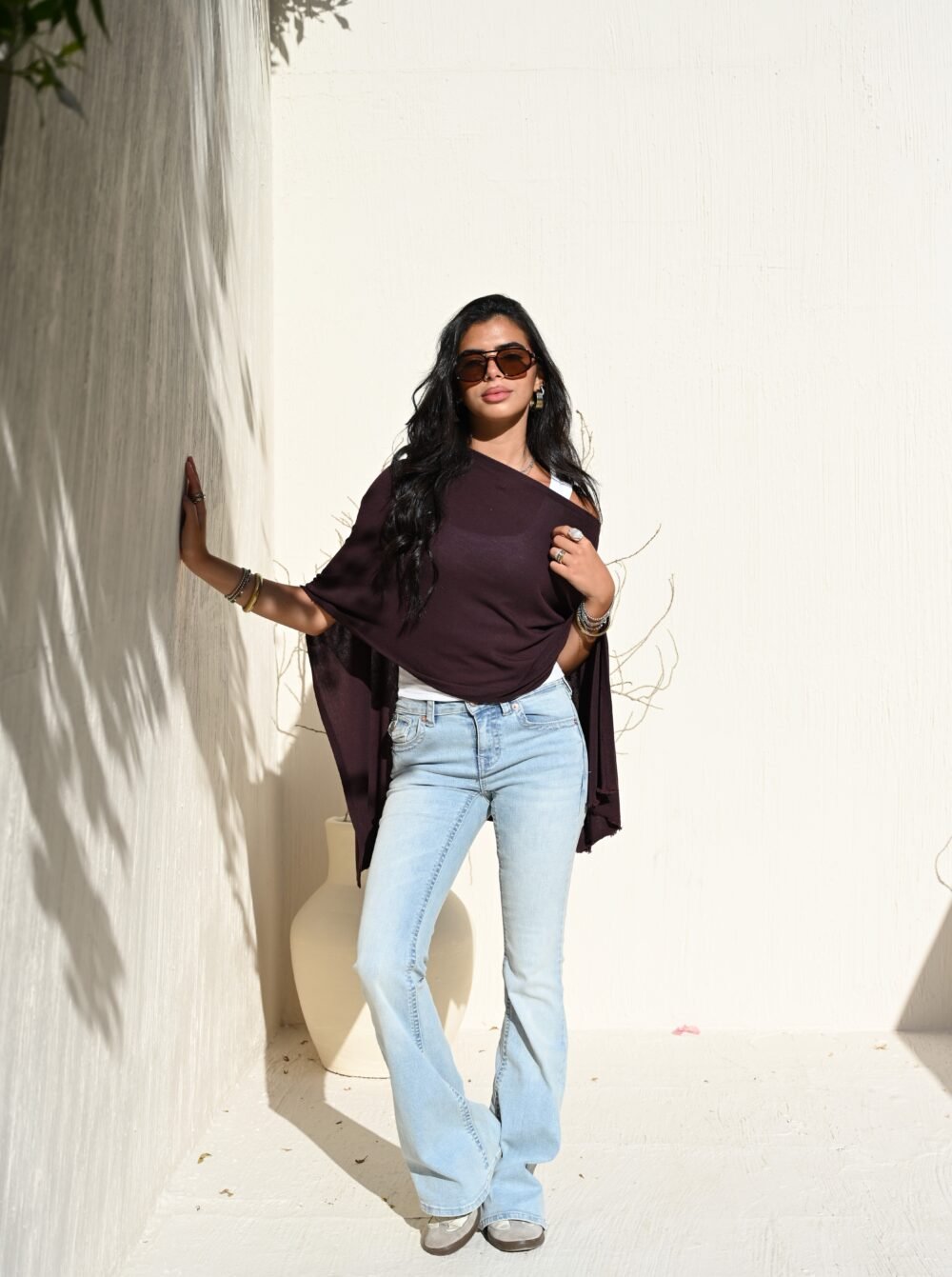 Crimson Plum Fall Cape - Image 3
