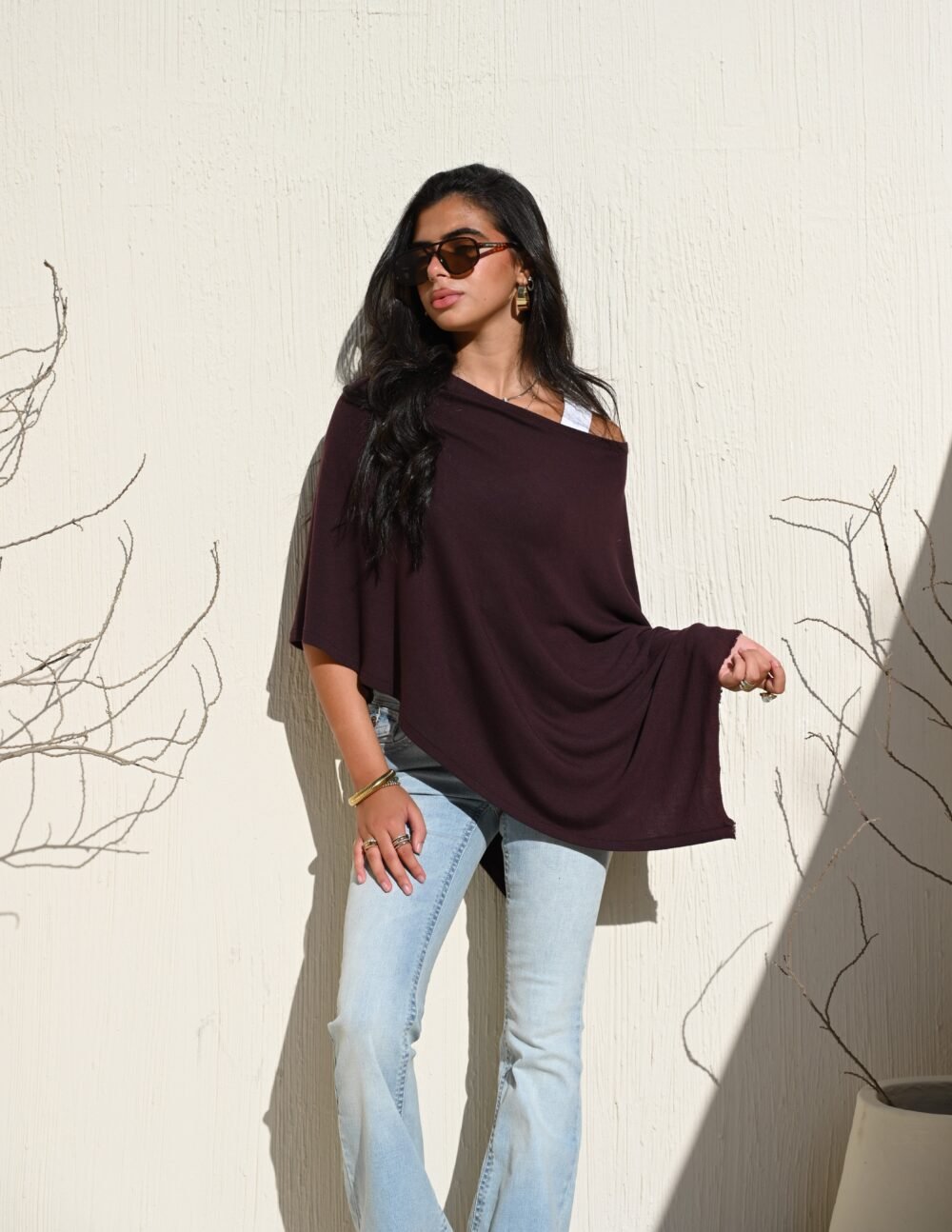Crimson Plum Fall Cape - Image 2