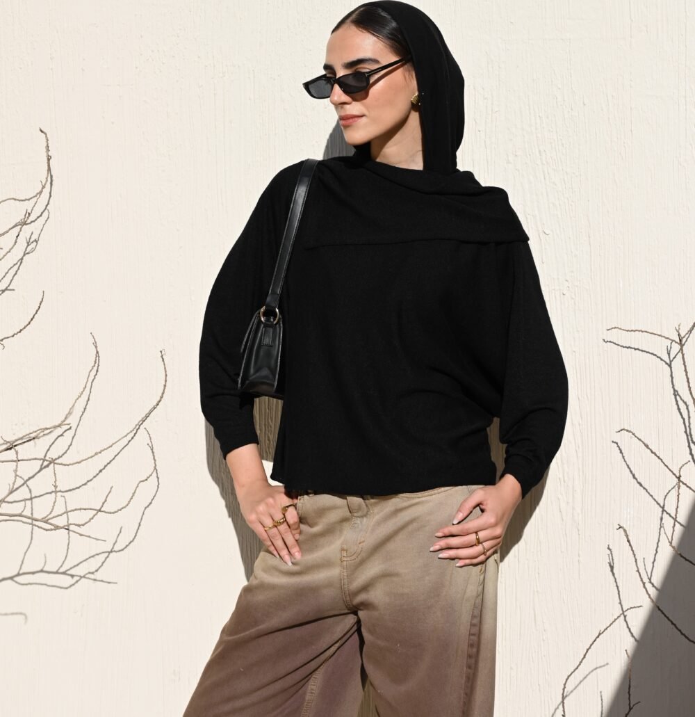 Cleo Poncho Top - Long Sleeve - Image 2
